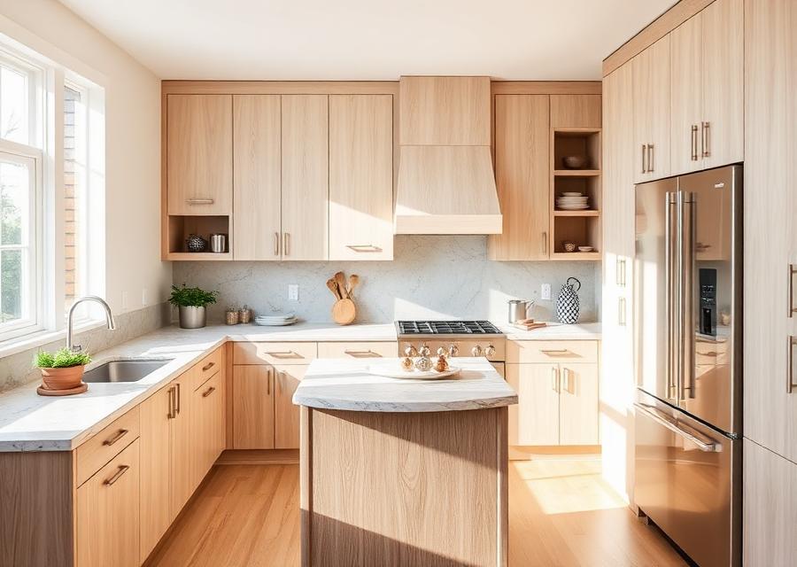 Remodeled kitchen interior